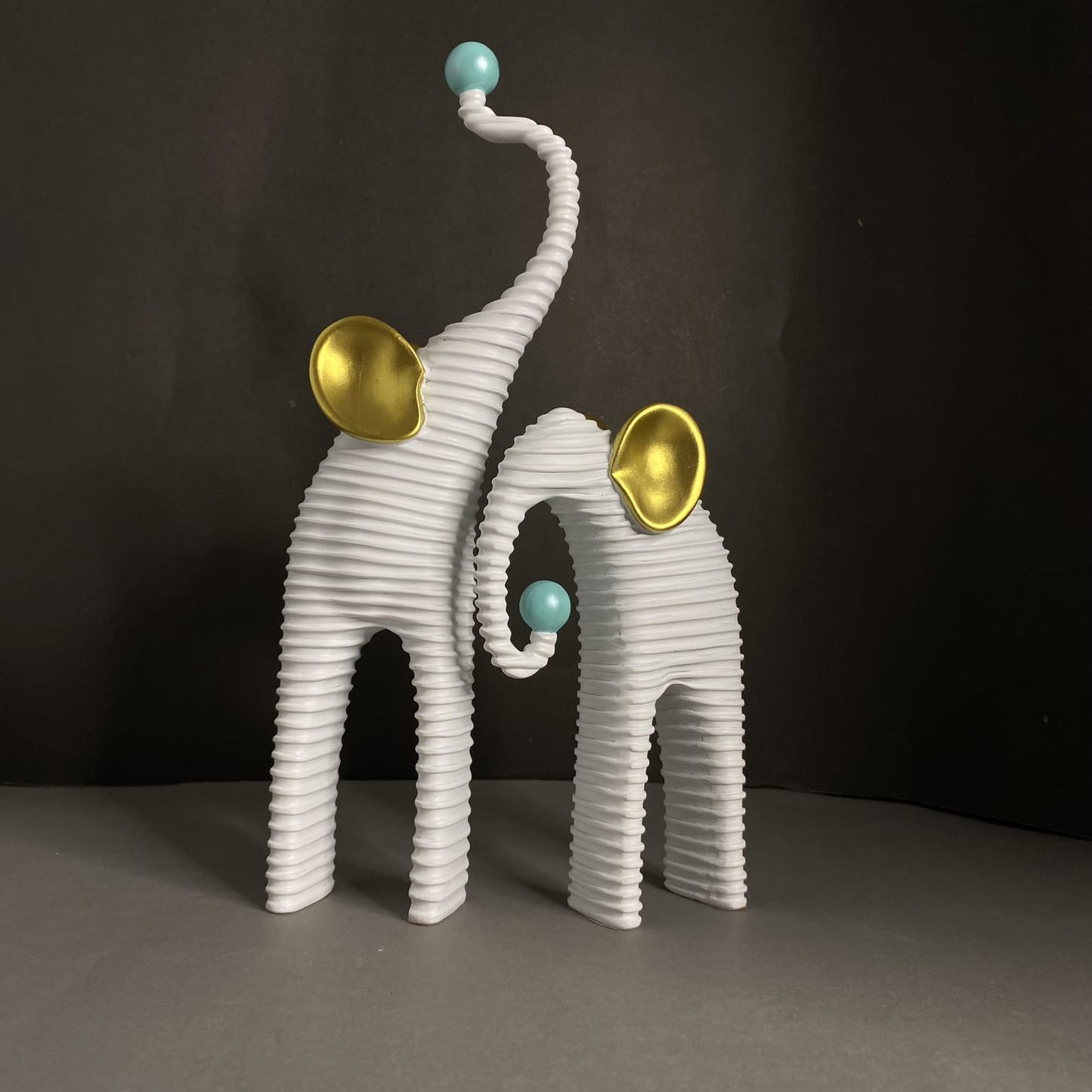 Unique luxurious Elephant Statue Set 2pcs