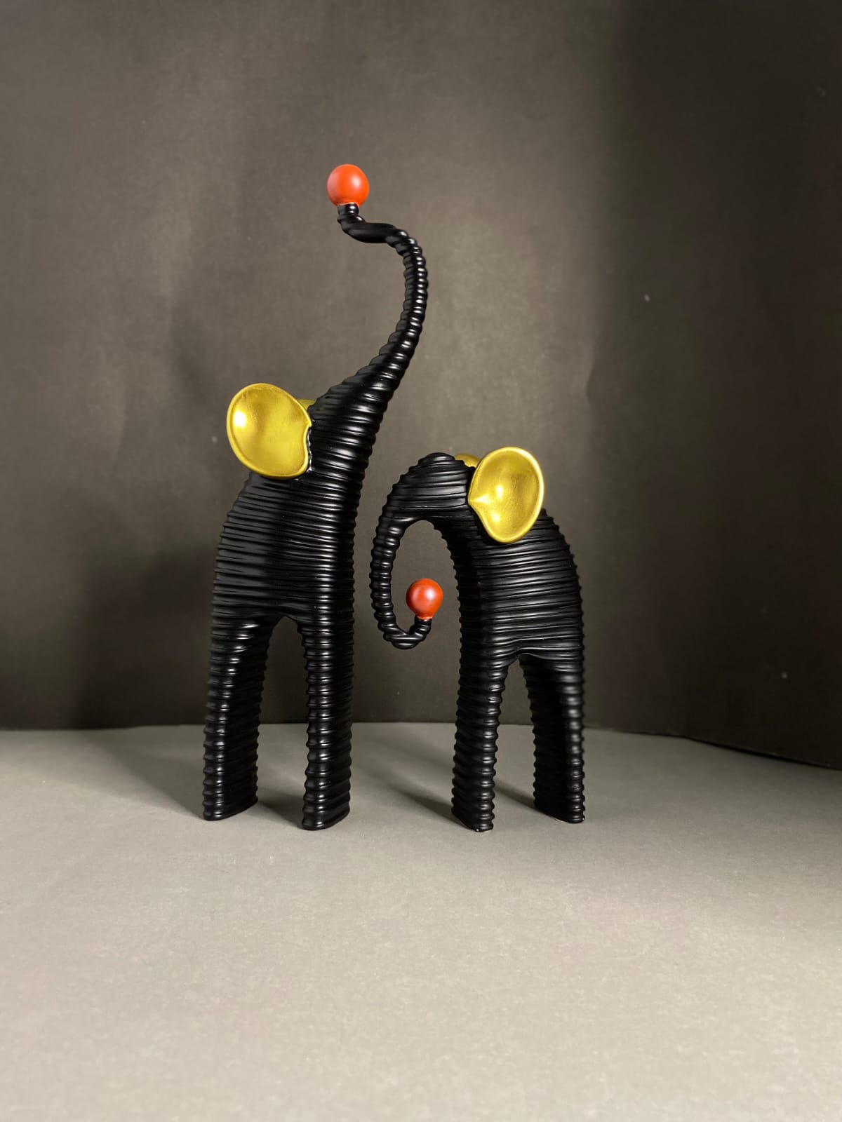 Unique luxurious Elephant Statue Set 2pcs