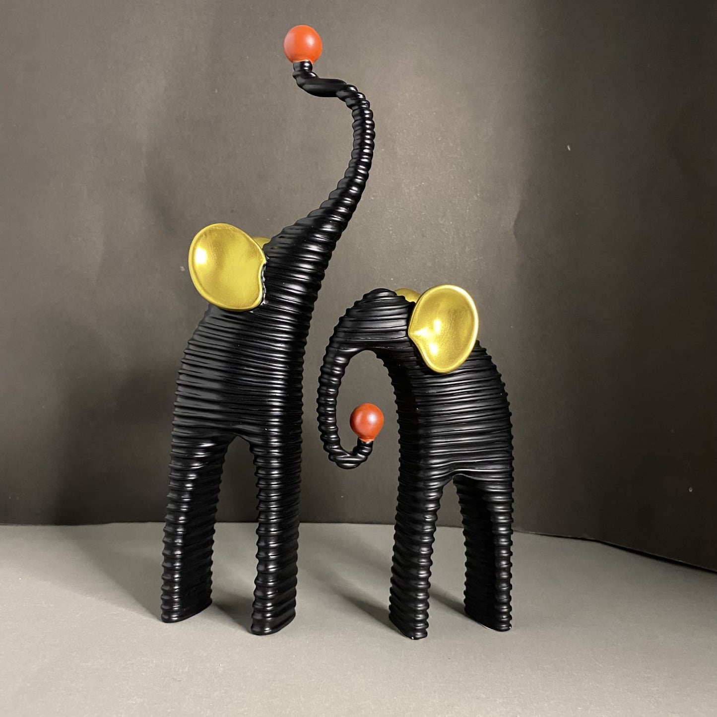 Unique luxurious Elephant Statue Set 2pcs