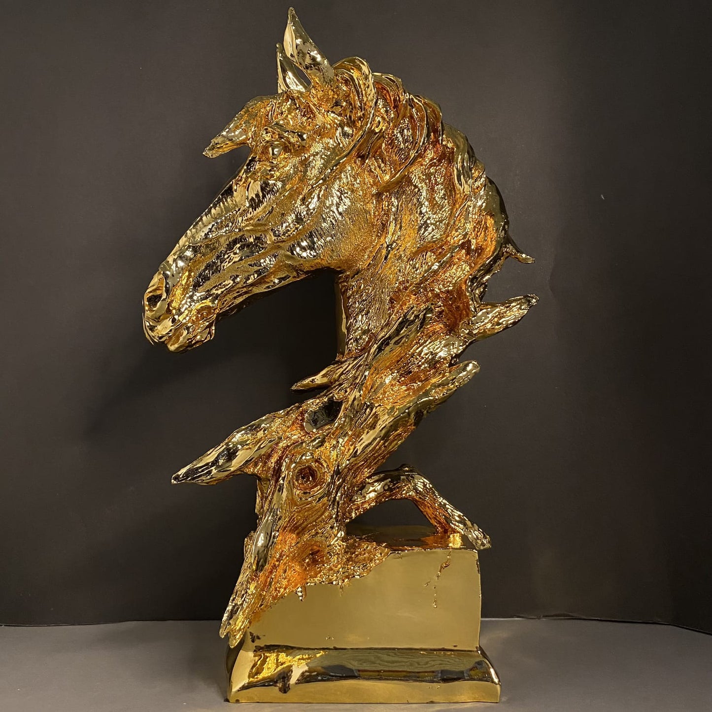 Luxury Horse Face Statue