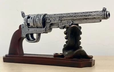 Retro Gun Bullet Model – Silver Finish